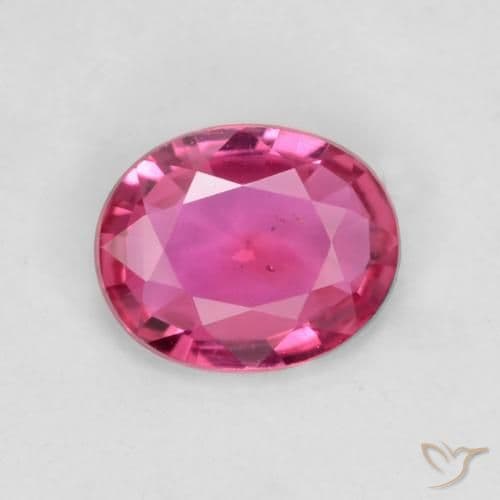 0.42ct Medium-Dark Pink Sapphire, Oval Cut, 5.5x4.5 mm