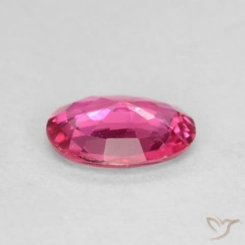 0.42ct Medium-Dark Pink Sapphire, Oval Cut, 5.5x4.5 mm