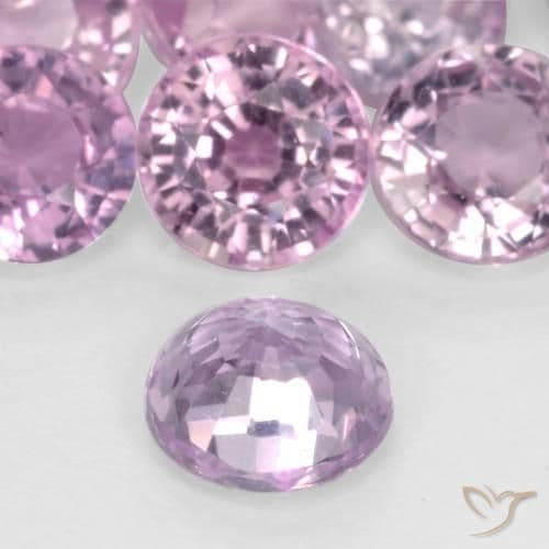 0.41ct Light Cherry Pink Sapphire, Round Cut, 4.61 mm