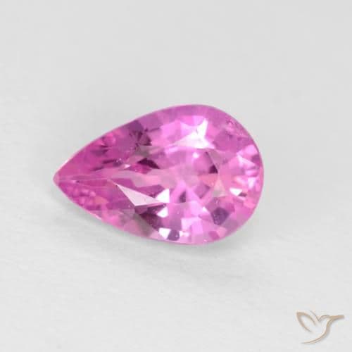 0.50ct Natural Medium Purple Sapphire, Pear Shape, 6x4 mm