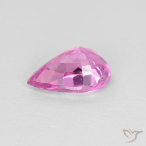 0.50ct Natural Medium Purple Sapphire, Pear Shape, 6x4 mm