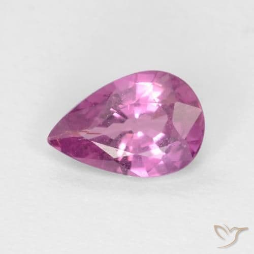 0.54ct Natural Intense Pink Sapphire, Pear Shape, 6.1x4 mm