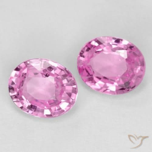 0.84ct Natural Medium Pink Sapphire, Oval Cut, 5x4 mm