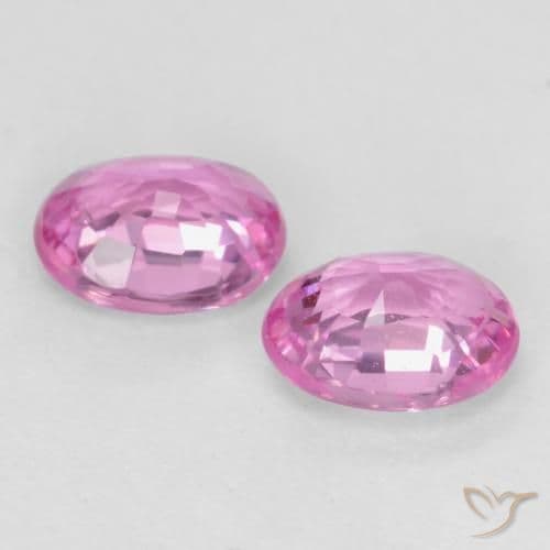 0.84ct Natural Medium Pink Sapphire, Oval Cut, 5x4 mm