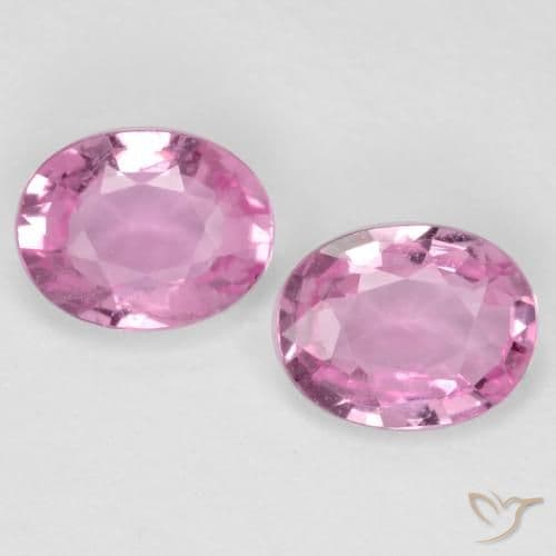 0.80ct Very Light Royal Purple Pink Sapphire, Oval Cut, 5x3.8 mm