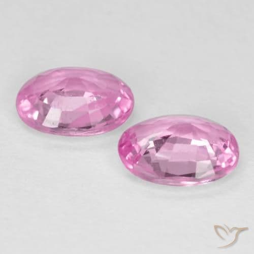 0.72ct Natural Medium Pink Sapphire, Oval Cut, 5.1x3.9 mm