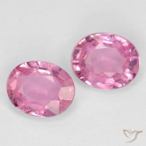 0.82ct Natural Pink Sapphire, Oval Cut, 5x4.1 mm
