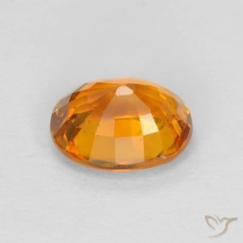 0.72ct Natural Gold Sapphire, Oval Cut, 5.7x4.7 mm