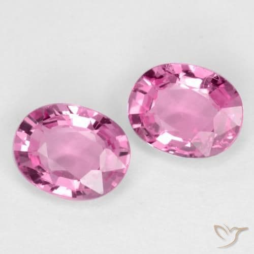 0.79ct Natural Deep Pink Sapphire, Oval Cut, 4.9x4 mm