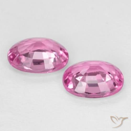 0.79ct Natural Deep Pink Sapphire, Oval Cut, 4.9x4 mm