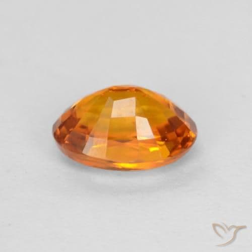0.59ct Natural Apricot Orange Sapphire, Oval Cut, 5.5x3.9 mm