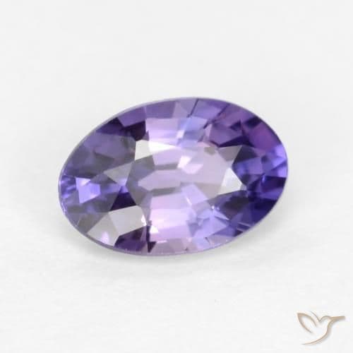 0.53ct Natural Deep Purple Sapphire, Oval Cut, 5.9x4 mm