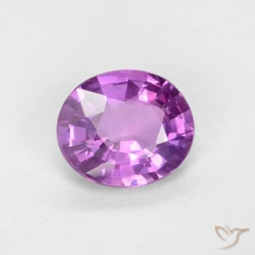 0.39ct Natural Intense Purple Sapphire, Oval Cut, 4.9x4.1 mm