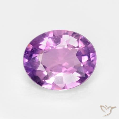 0.54ct Natural Medium Purple Sapphire, Oval Cut, 5.4x4.4 mm