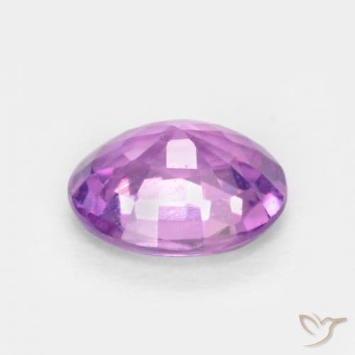 0.54ct Natural Medium Purple Sapphire, Oval Cut, 5.4x4.4 mm