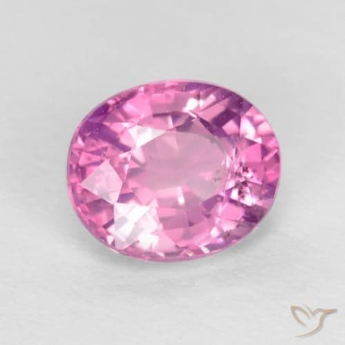 0.67ct Natural Medium Purple Sapphire, Oval Cut, 5.6x4.6 mm
