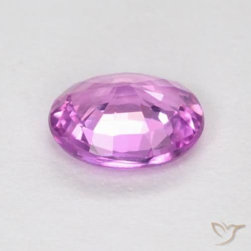 0.49ct Deep Pinkish Purple Sapphire, Oval Cut, 5.5x4.6 mm