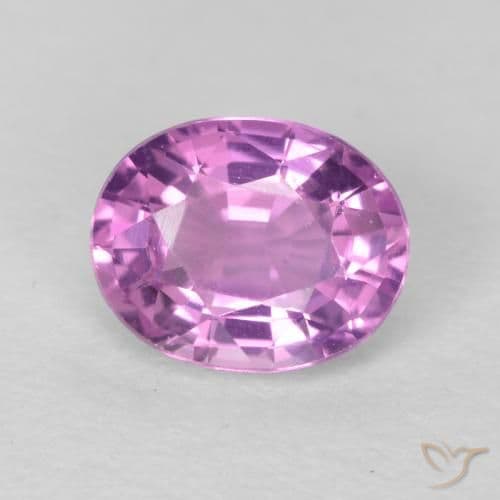 0.49ct Natural Pinkish Purple Sapphire, Oval Cut, 5.4x4.6 mm