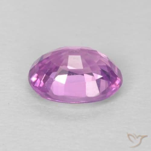 0.61ct Pinkish Violet Purple Sapphire, Oval Cut, 5.5x4.5 mm