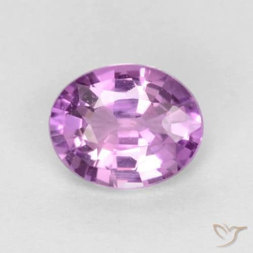 0.52ct Natural Intense Purple Sapphire, Oval Cut, 5.4x4.3 mm