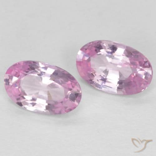 0.55ct Very Light Royal Purple Pink Sapphire, Oval Cut, 5x3.1 mm