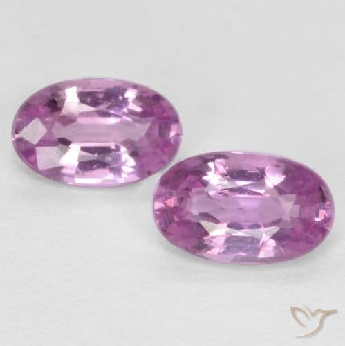 0.59ct Natural Pinkish Purple Sapphire, Oval Cut, 5x3.1 mm