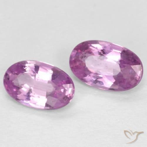 0.59ct Natural Pinkish Purple Sapphire, Oval Cut, 5x3.1 mm