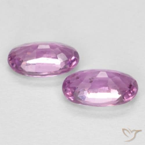 0.59ct Natural Pinkish Purple Sapphire, Oval Cut, 5x3.1 mm