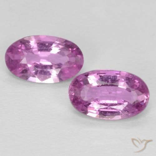 0.48ct Natural Light Purple Sapphire, Oval Cut, 4.9x3 mm