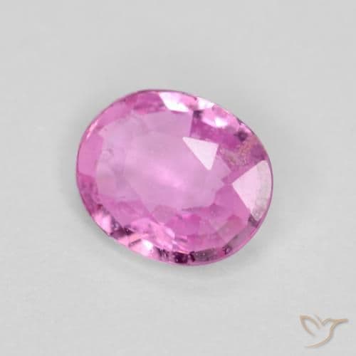 0.33ct Natural Medium Purple Sapphire, Oval Cut, 5x4.1 mm