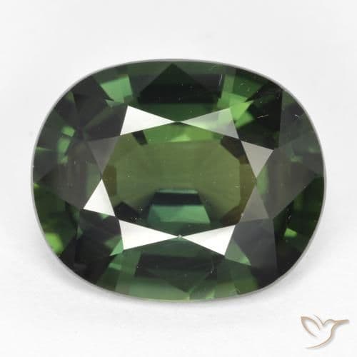 6.25ct Natural Cool Green Sapphire, Oval Cut, 12.6x10.4 mm