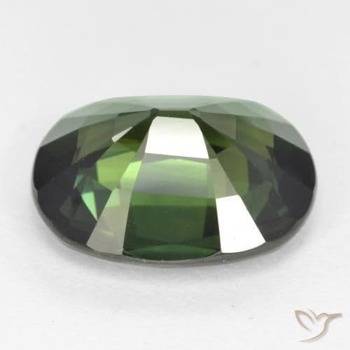 6.25ct Natural Cool Green Sapphire, Oval Cut, 12.6x10.4 mm