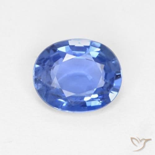 0.66ct Light Navy Blue Sapphire, Oval Cut, 5.8x4.8 mm