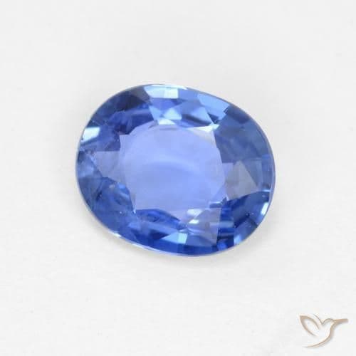 0.66ct Light Navy Blue Sapphire, Oval Cut, 5.8x4.8 mm