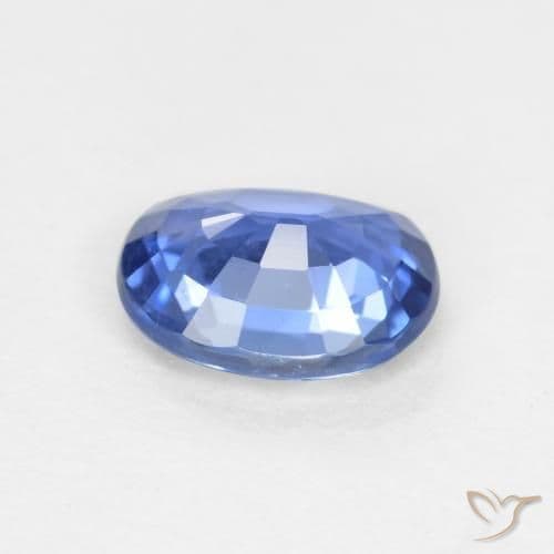 0.66ct Light Navy Blue Sapphire, Oval Cut, 5.8x4.8 mm