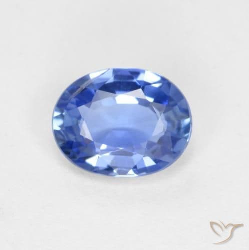 0.62ct Natural Baby Blue Sapphire, Oval Cut, 5.9x4.6 mm
