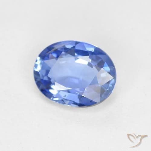 0.62ct Natural Baby Blue Sapphire, Oval Cut, 5.9x4.6 mm