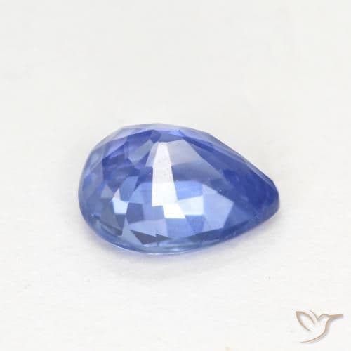 0.67ct Medium Navy Blue Sapphire, Pear Shape, 5.8x4.9 mm