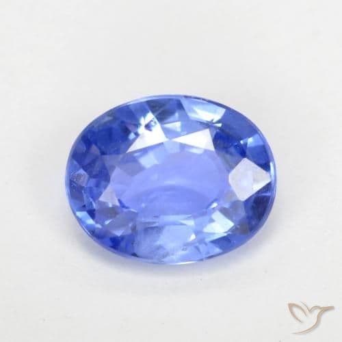 0.67ct Natural Light Blue Sapphire, Oval Cut, 5.8x4.9 mm