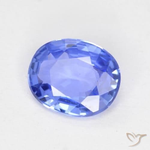 0.50ct Natural Baby Blue Sapphire, Oval Cut, 5.9x4.8 mm