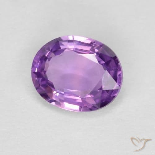0.43ct Medium Purplish Violet Sapphire, Oval Cut, 5.1x4.2 mm