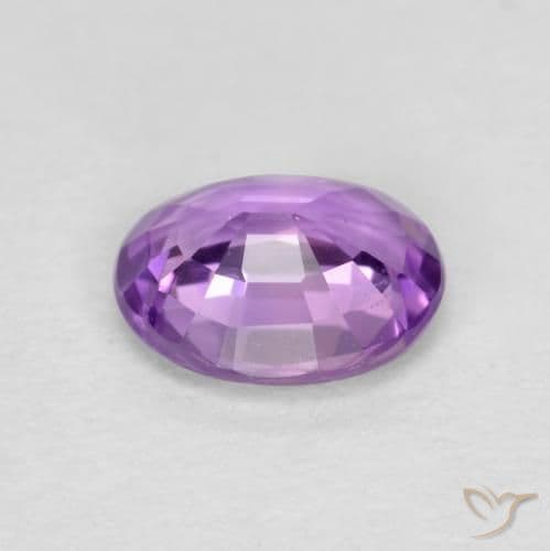 0.43ct Medium Purplish Violet Sapphire, Oval Cut, 5.1x4.2 mm