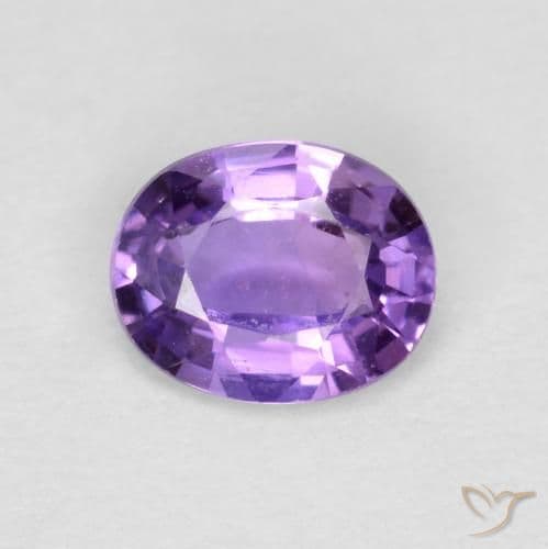 0.76ct Natural Medium Violet Sapphire, Oval Cut, 5.2x4.1 mm