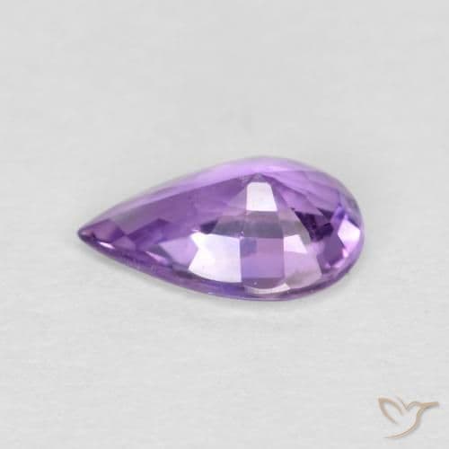 0.39ct Natural Violet Sapphire, Pear Shape, 6.1x3.9 mm