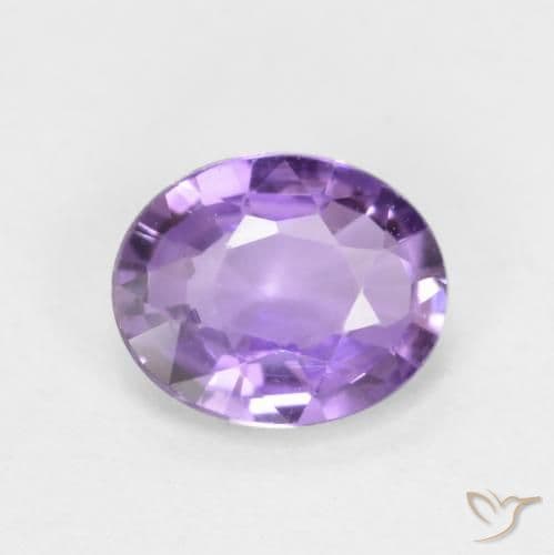 0.56ct Vivid Pink Violet Sapphire, Oval Cut, 5.4x4.4 mm