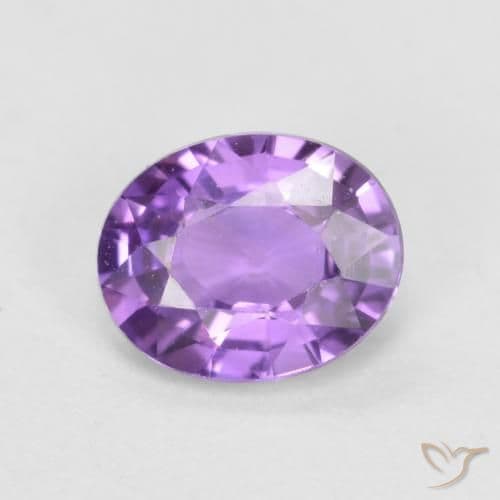 0.56ct Vivid Pink Violet Sapphire, Oval Cut, 5.4x4.4 mm