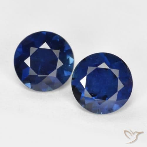 1.19ct Natural Midnight Blue Sapphire, Round Cut, 5.01 mm