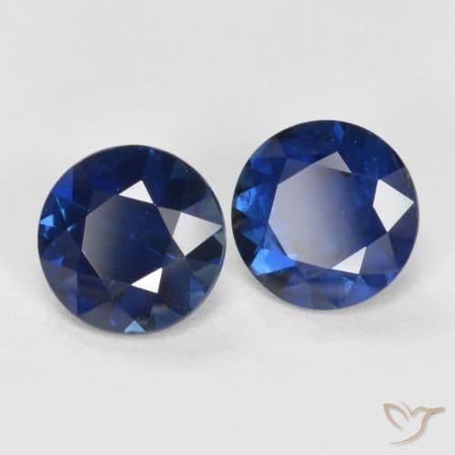 1.19ct Natural Midnight Blue Sapphire, Round Cut, 5.01 mm