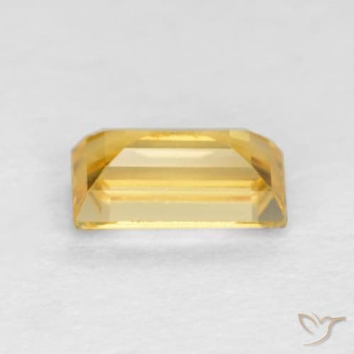 0.39ct Natural Medium Gold Sapphire, Baguette, 5.1x2.9 mm