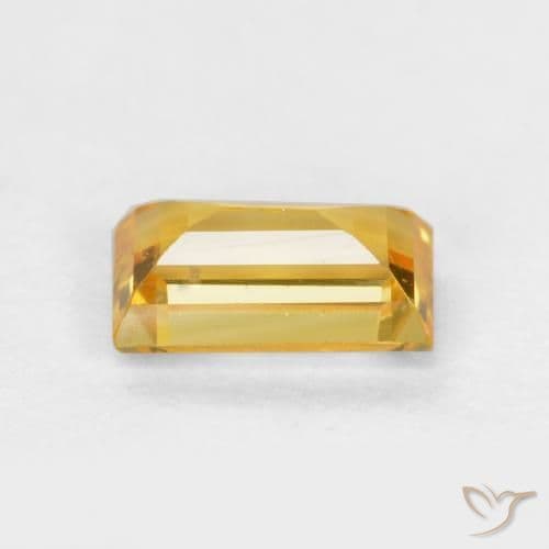 0.39ct Natural Golden Sapphire, Baguette, 5x3 mm